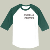 Code Is Poetry - Mens Colorblock Raglan Jersey
